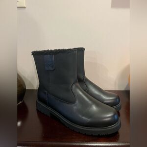 Totes Mens Shoes Totes Dustin Black Boots Size 11